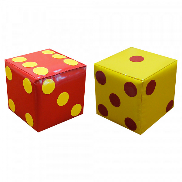 Кубики игральные, 1.6 х 1.6 см, 12 шт